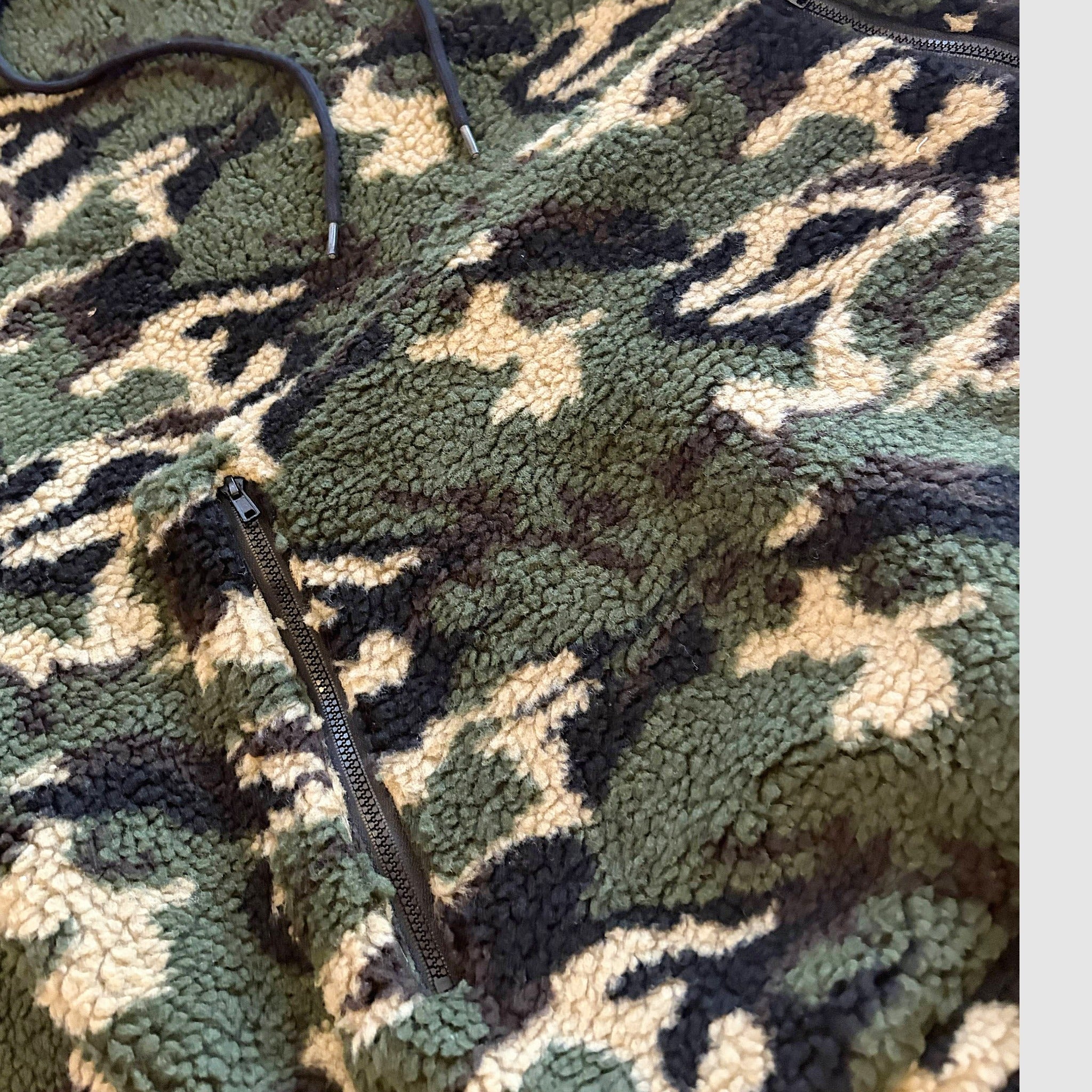 Twilight High Pile Fleece Hoodie - Forest Camo