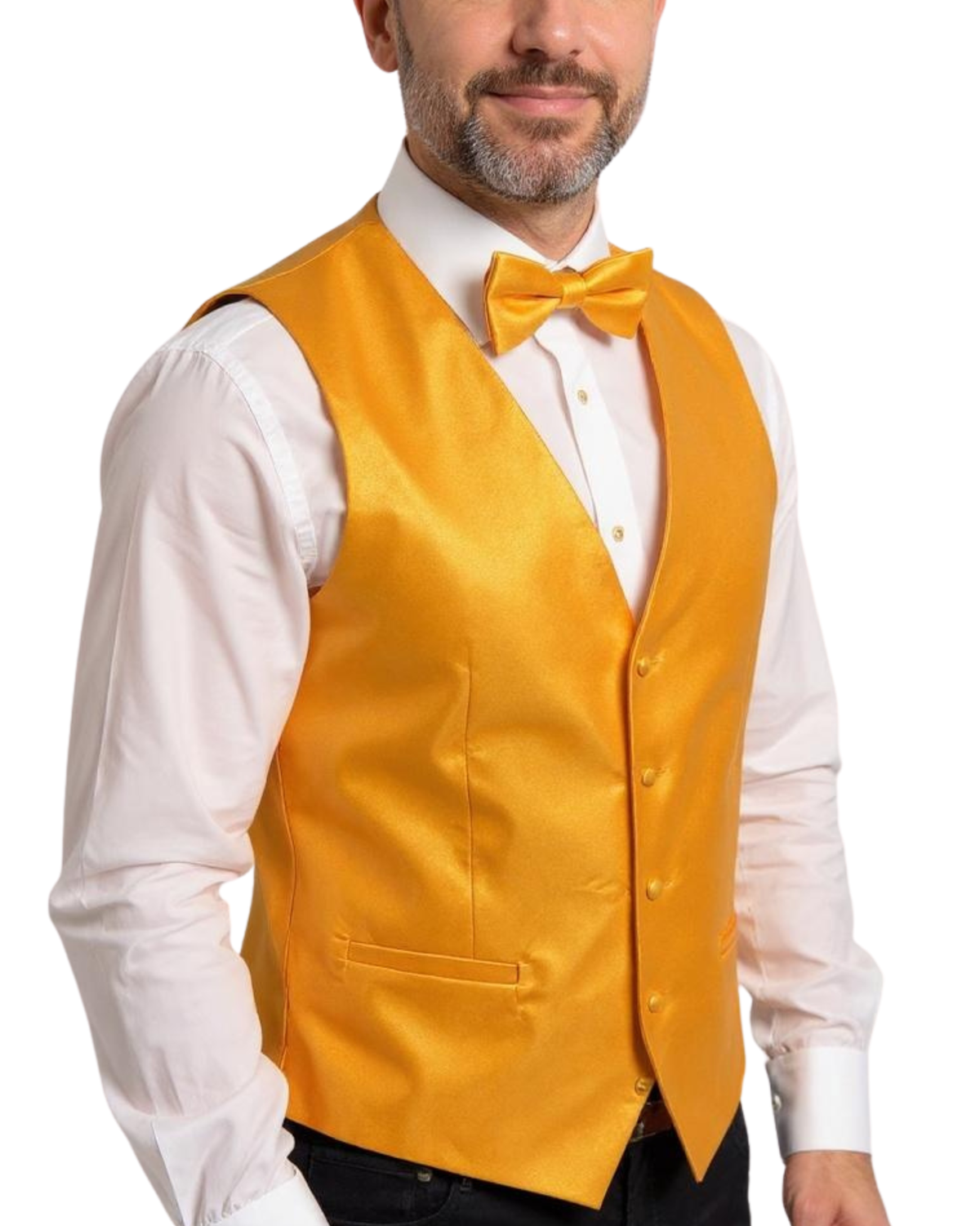 Ferrecci Mens PV600 - Orange with Orange Back Adjustable Vest Set