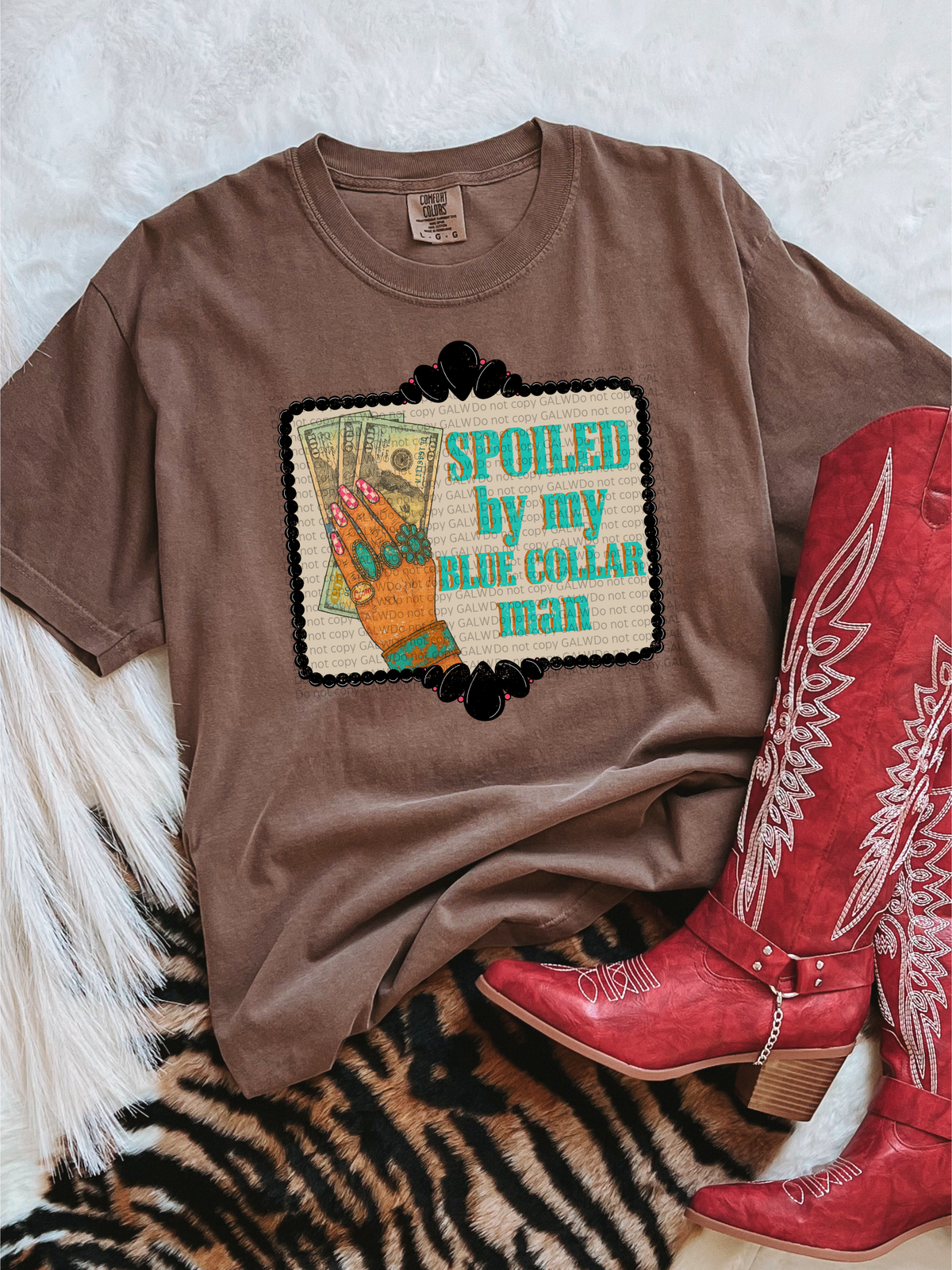 Spoiled by my blue collar man Tee or Sweatshirt
