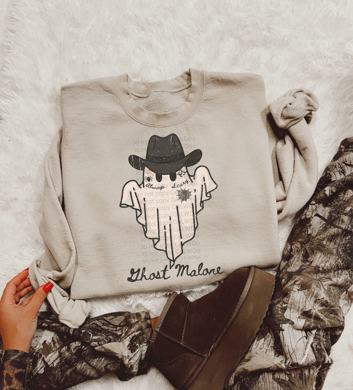 Ghost Malone Tee or Sweatshirt