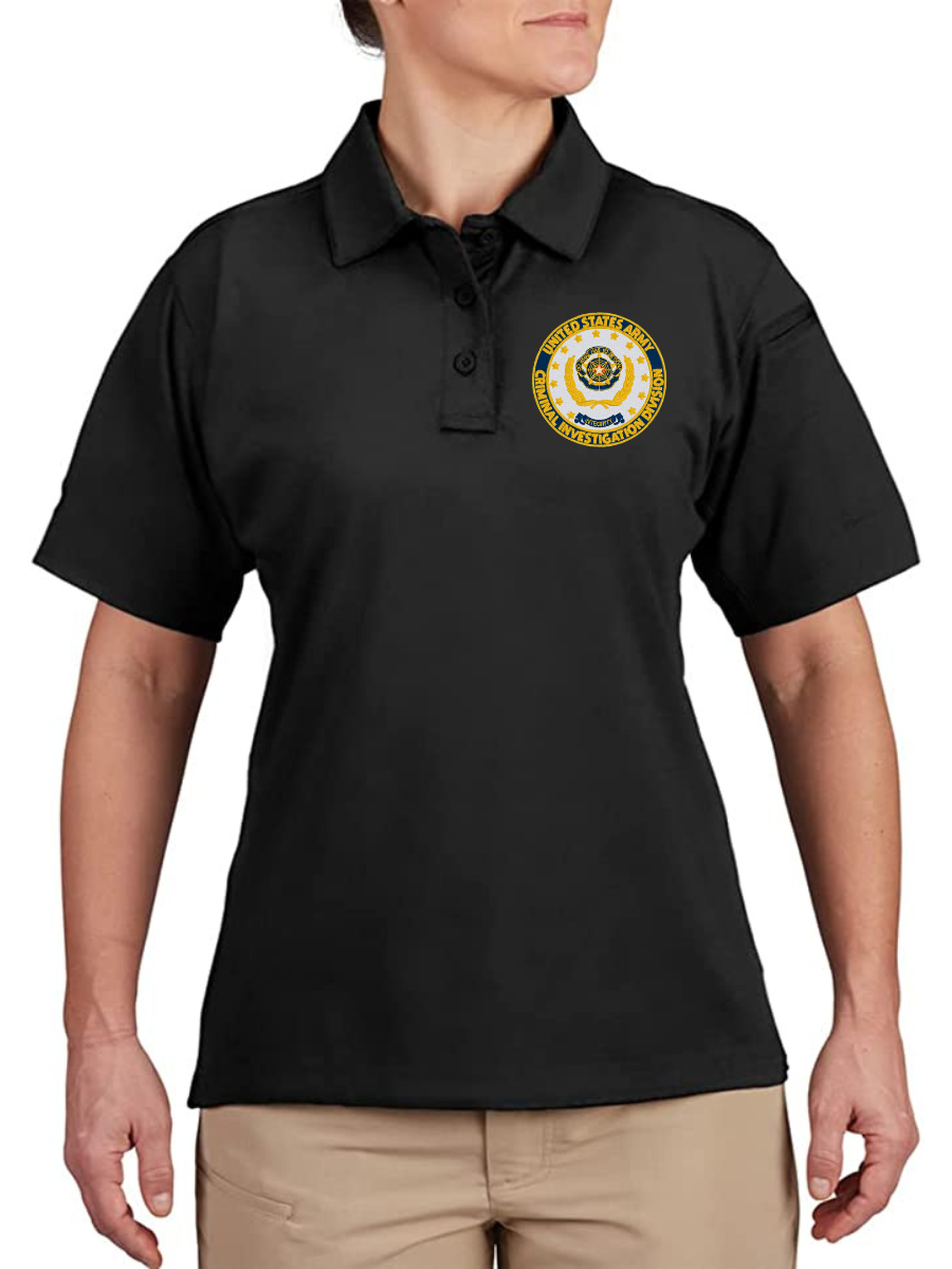 Army CID - Short Sleeved Tru-Spec Polo - Womens