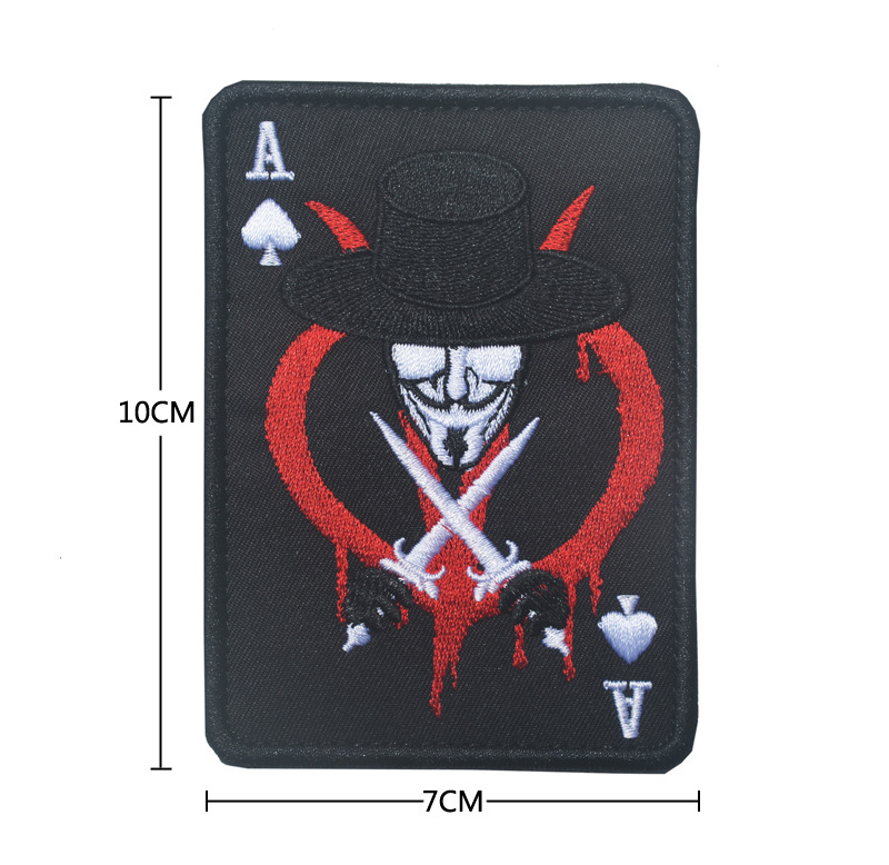 Ace of Spades Guy Fawkes - Embroidered Patch