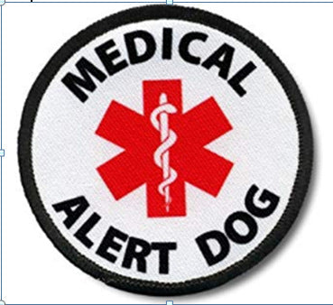 Medical Alert Dog - Round Embroidered Patch