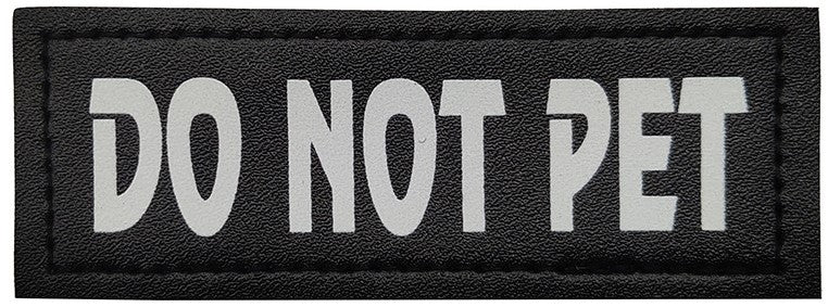 DO NOT PET Glow In The Dark - Leather Patch