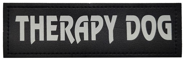 Therapy Dog Glow In The Dark - Leather Patch