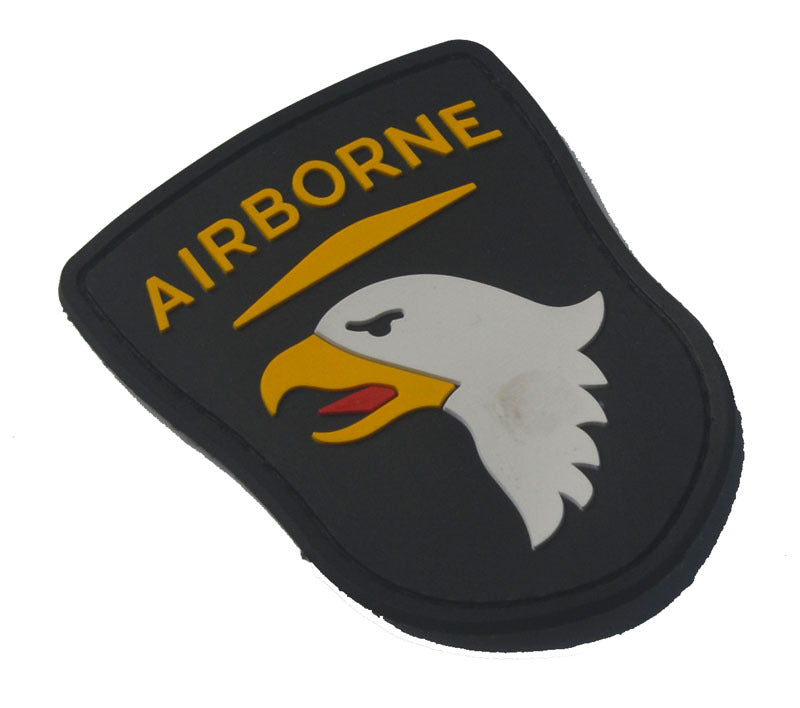 Airborne Screaming Eagle - Black - PVC Patch