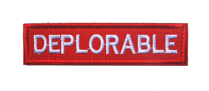 Trump Deplorable Tab - Embroidered Patch