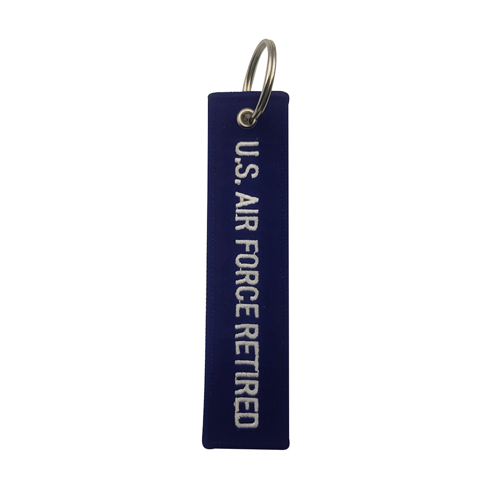 U.S. Air Force Retired Fabric Keychain