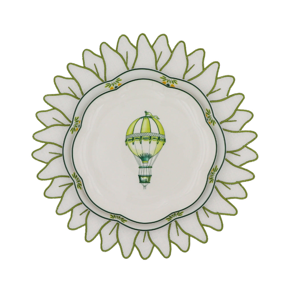 Valensole Lavender Scalloped Dinner Plate - Set of 4 (+1 Bonus Plate)