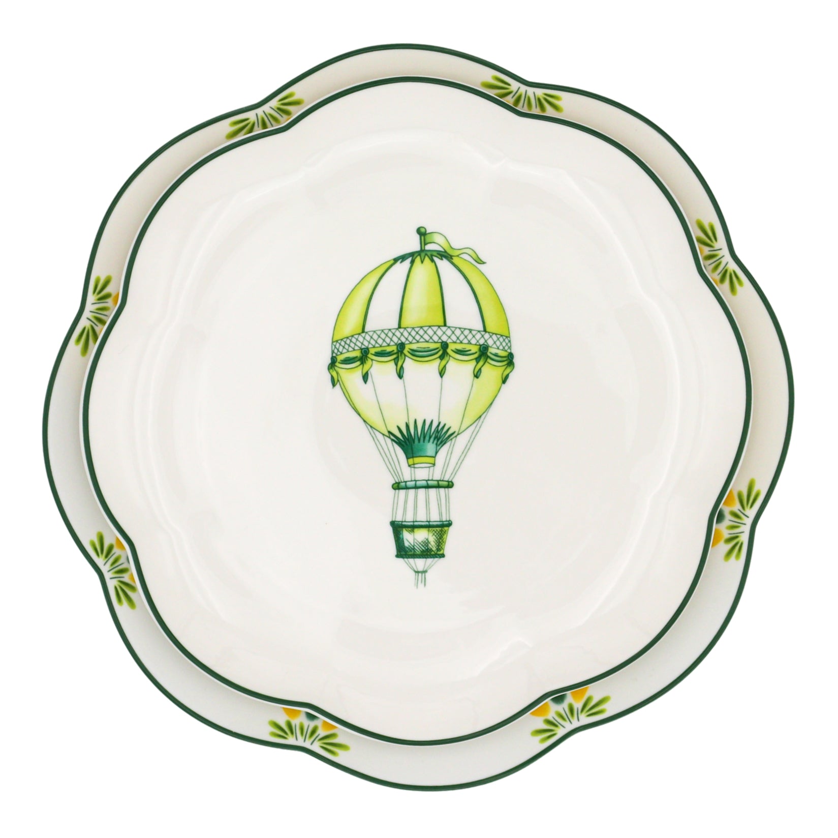 Valensole Lavender Scalloped Starter Plate - Case of 12 Plates (+3 Bonus Plates)