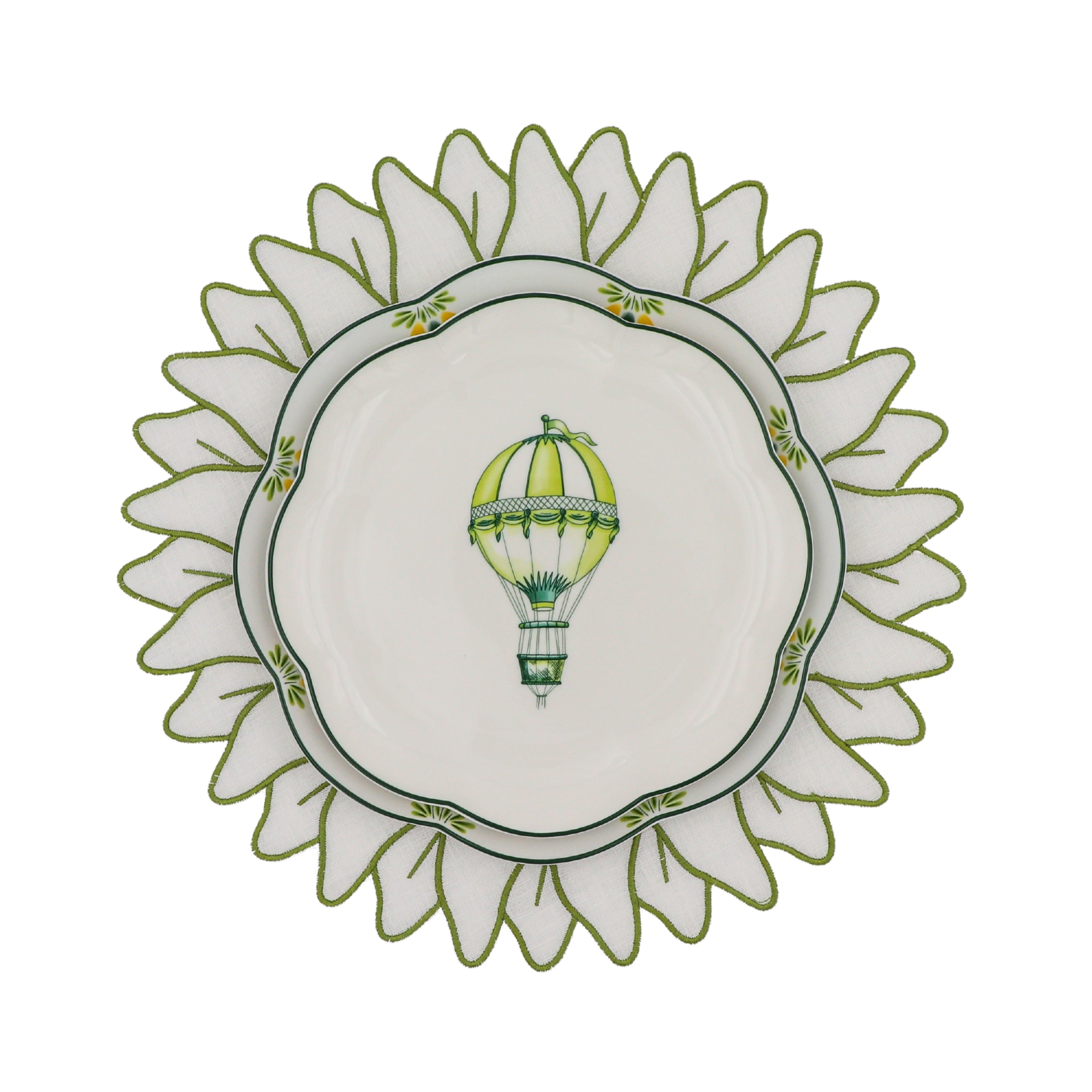 Valensole Lavender Scalloped Starter Plate - Set of 4 (+1 Bonus Plate)