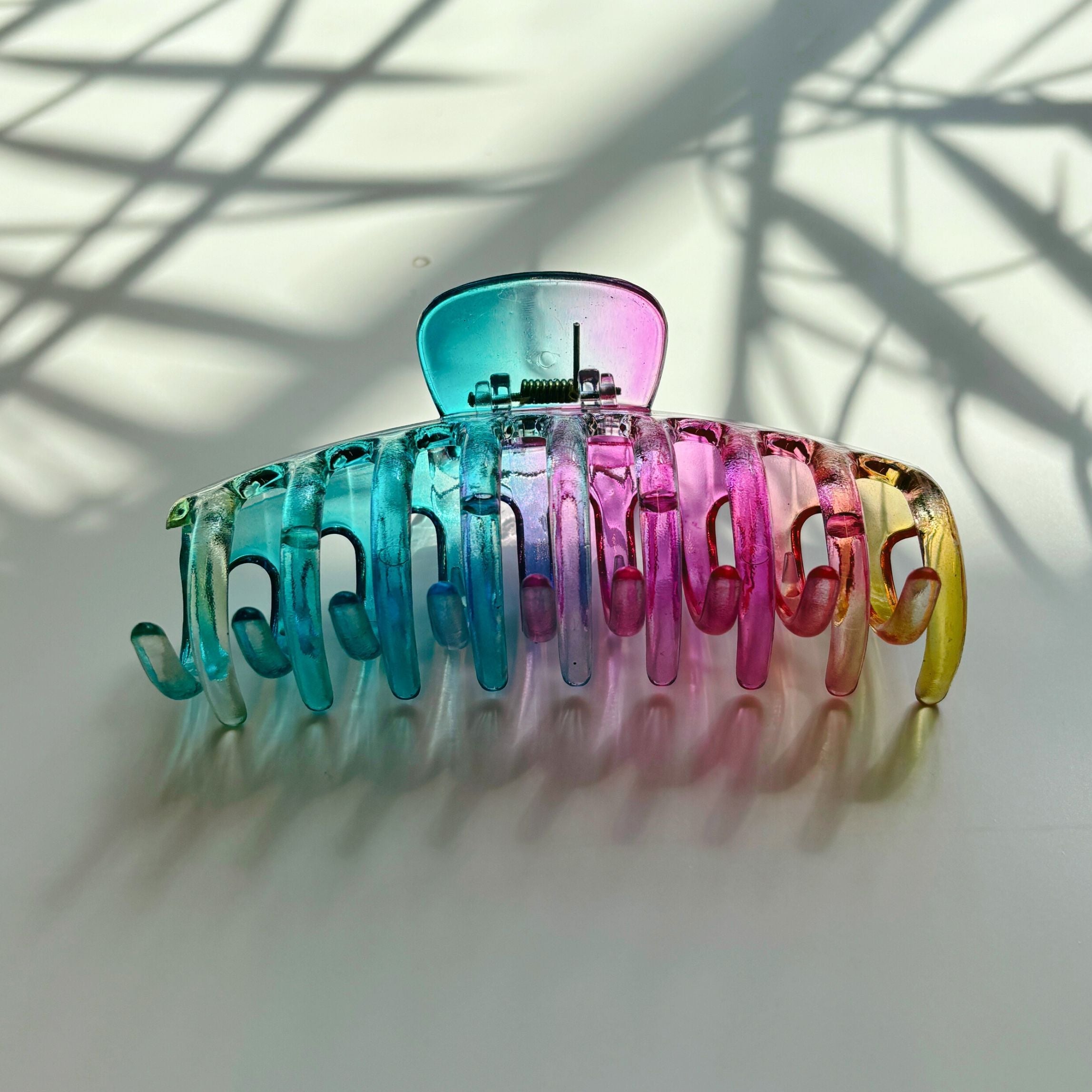 Velvet Claws Hair Claw | The Lobster in Glossy Translucent Rainbow