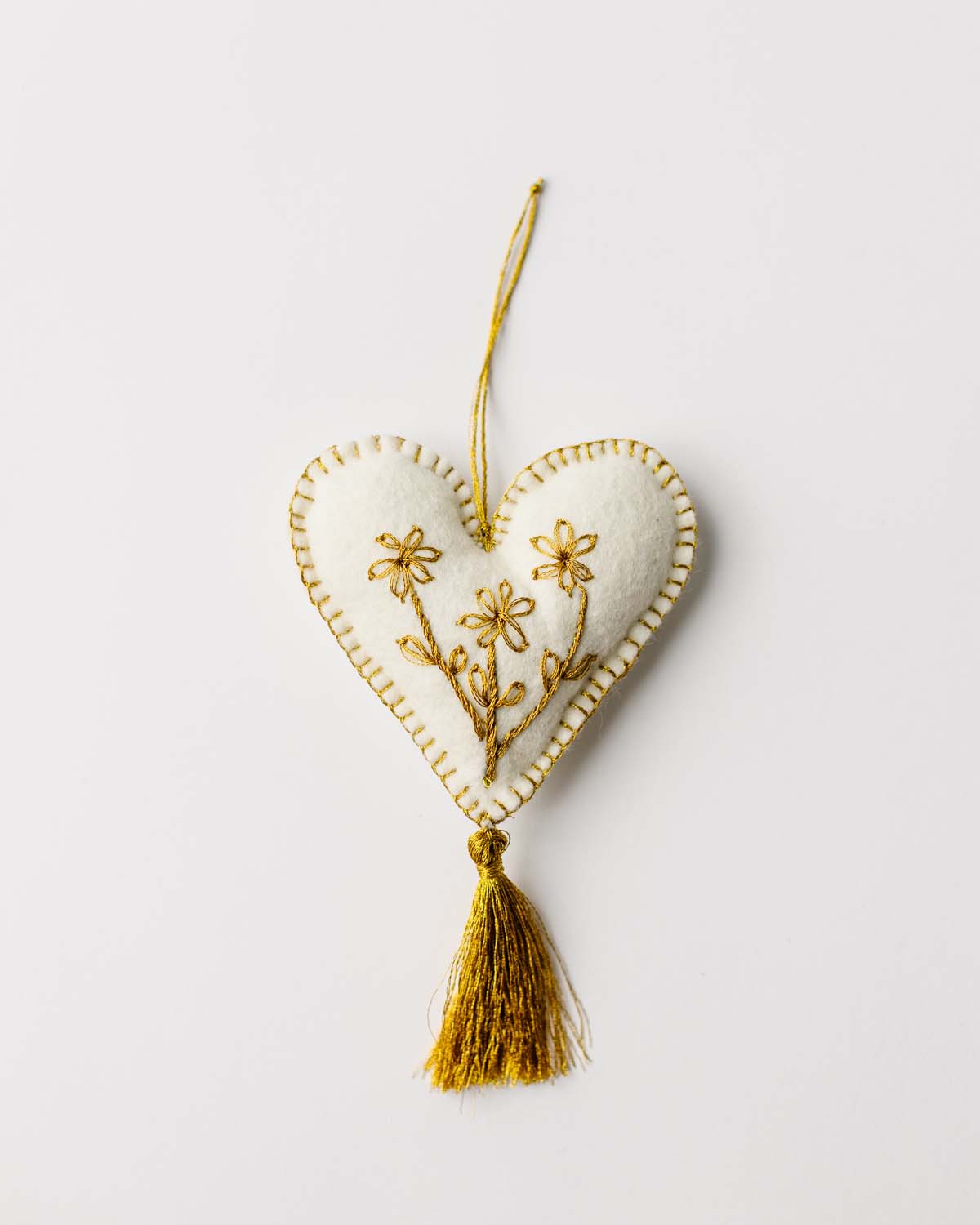 Alejandra Felt Heart Ornament