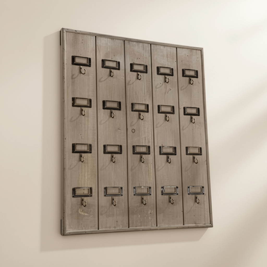 Vintage Hotel Key Rack