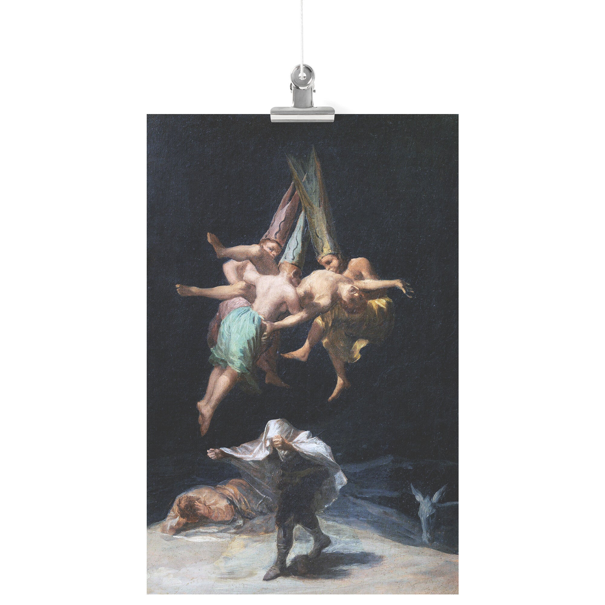 "Witches' Flight" (Vuelo de Brujas) by Francisco Goya Matte Poster