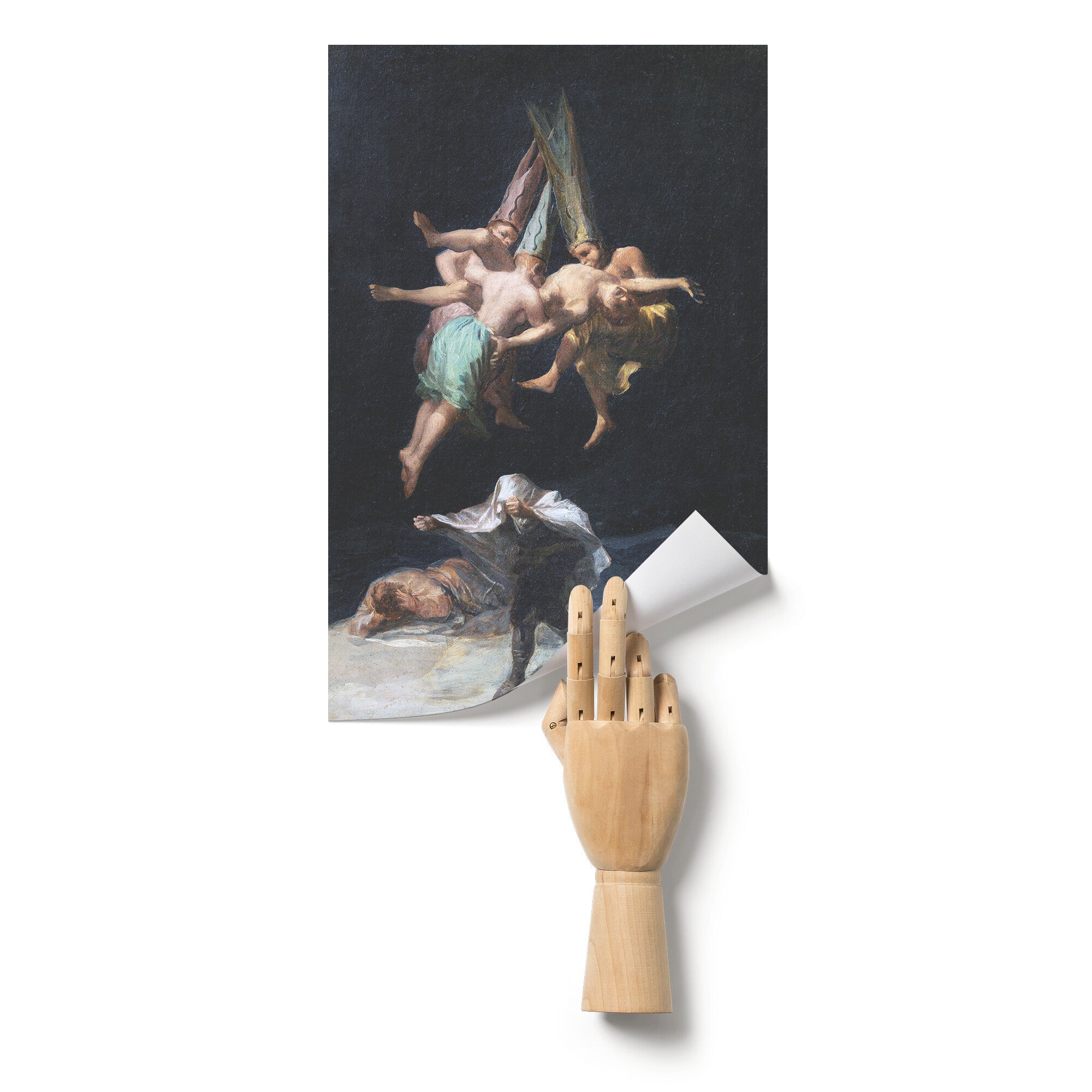 "Witches' Flight" (Vuelo de Brujas) by Francisco Goya Matte Poster