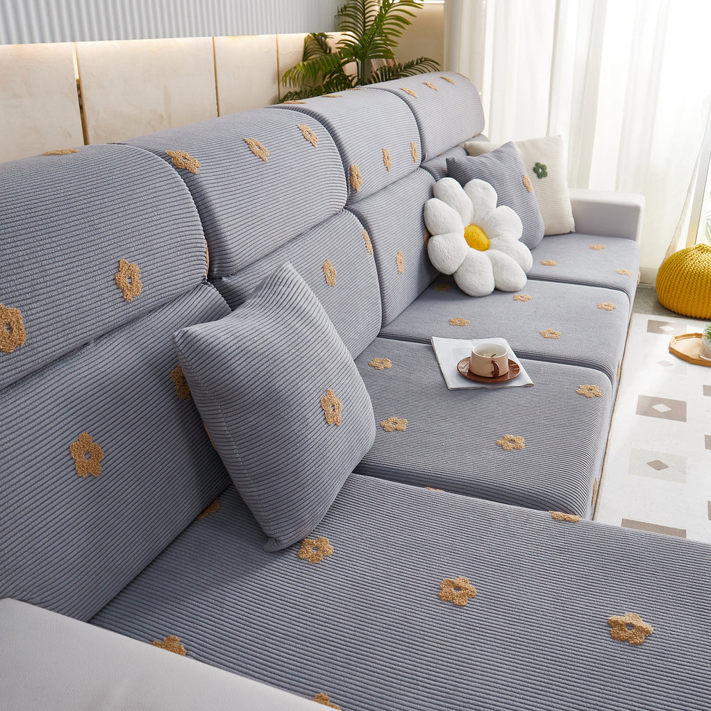 Polar Fleece Sofa Cushion Covers for Sofa 1/2/3/4 Seater, Best Seat Covers for Dogs, Pet Couch Protector