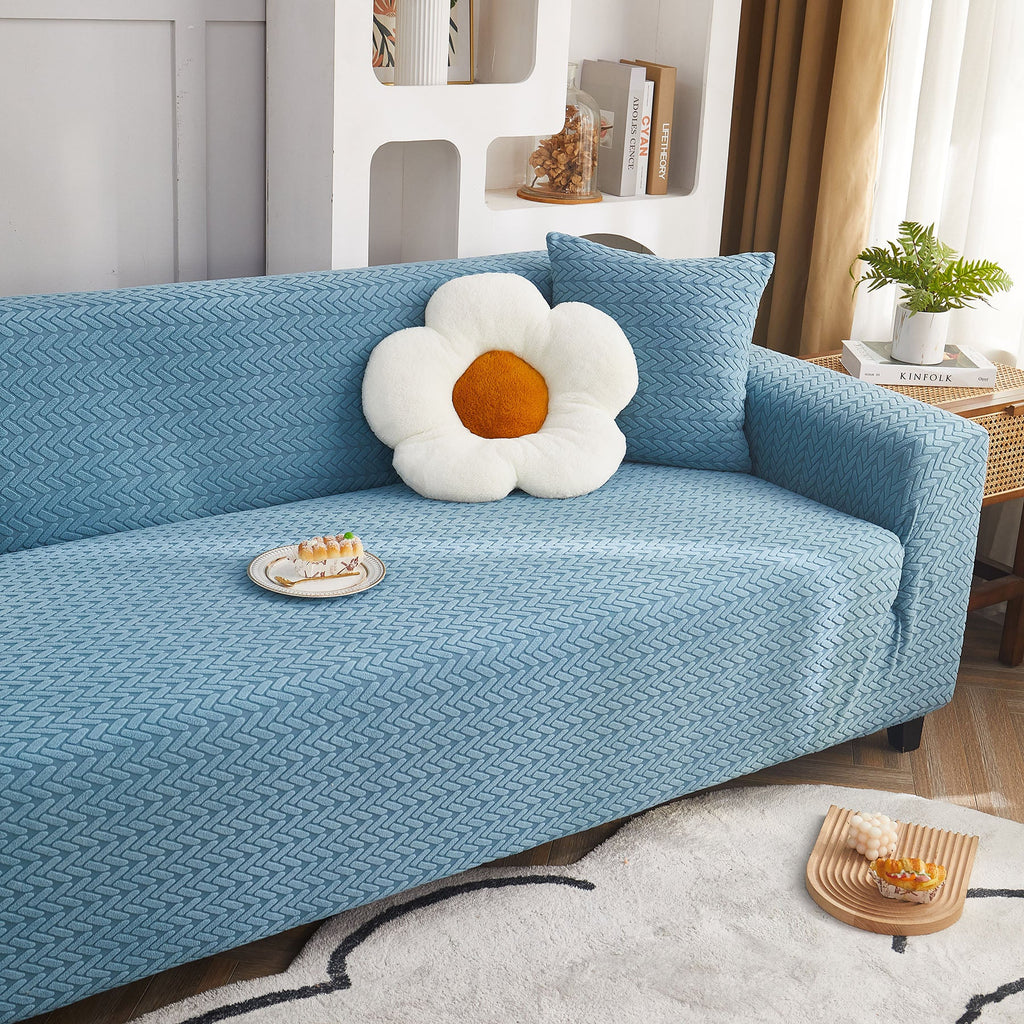 3D Geometric Stretch Sofa Slipcovers Non Slip Pet Friendly Washable Fitted Sofa Covers