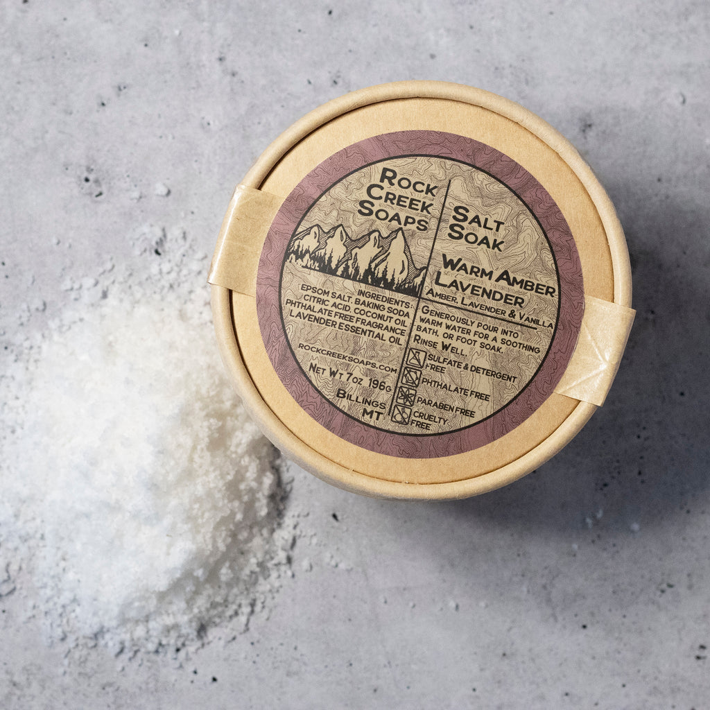 Warm Amber Lavender - Salt Soak