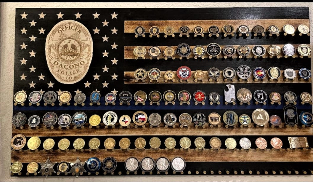 Flag Wall Coin Holder
