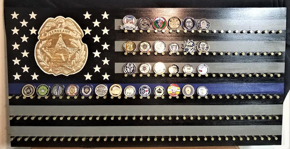 Flag Wall Coin Holder