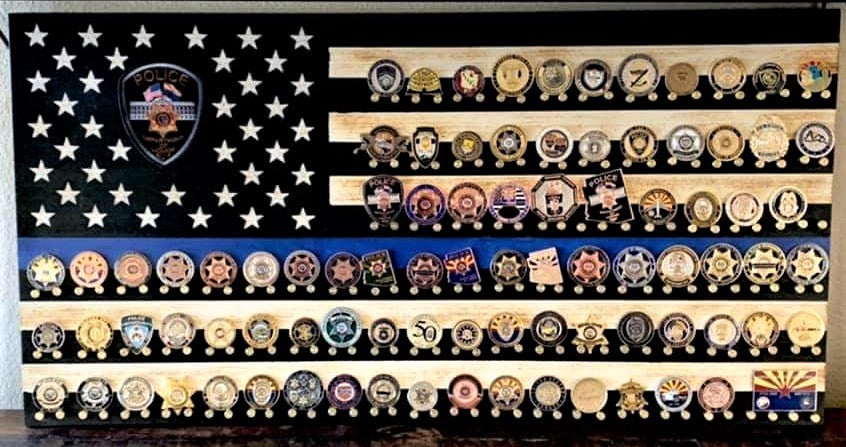 Flag Wall Coin Holder