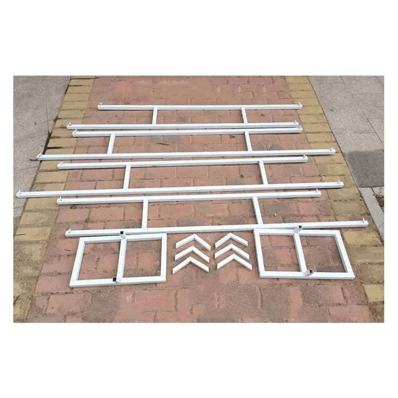 White Hexagon Wedding Arch Backdrop Stand