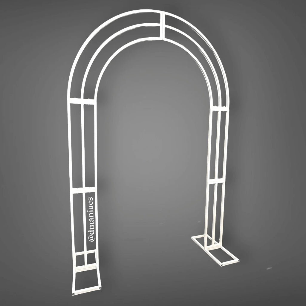 White Metal Wedding Arch Backdrop Decor Stand