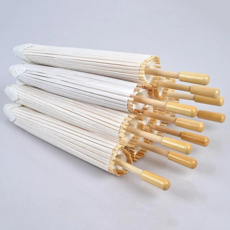 White Wedding Umbrella – Outdoor Parasol for Brides & Guests