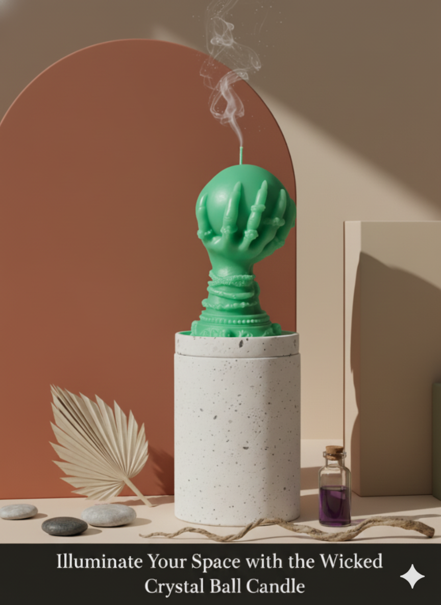 Wicked Crystal Ball Candle – Mystical Soy Candle