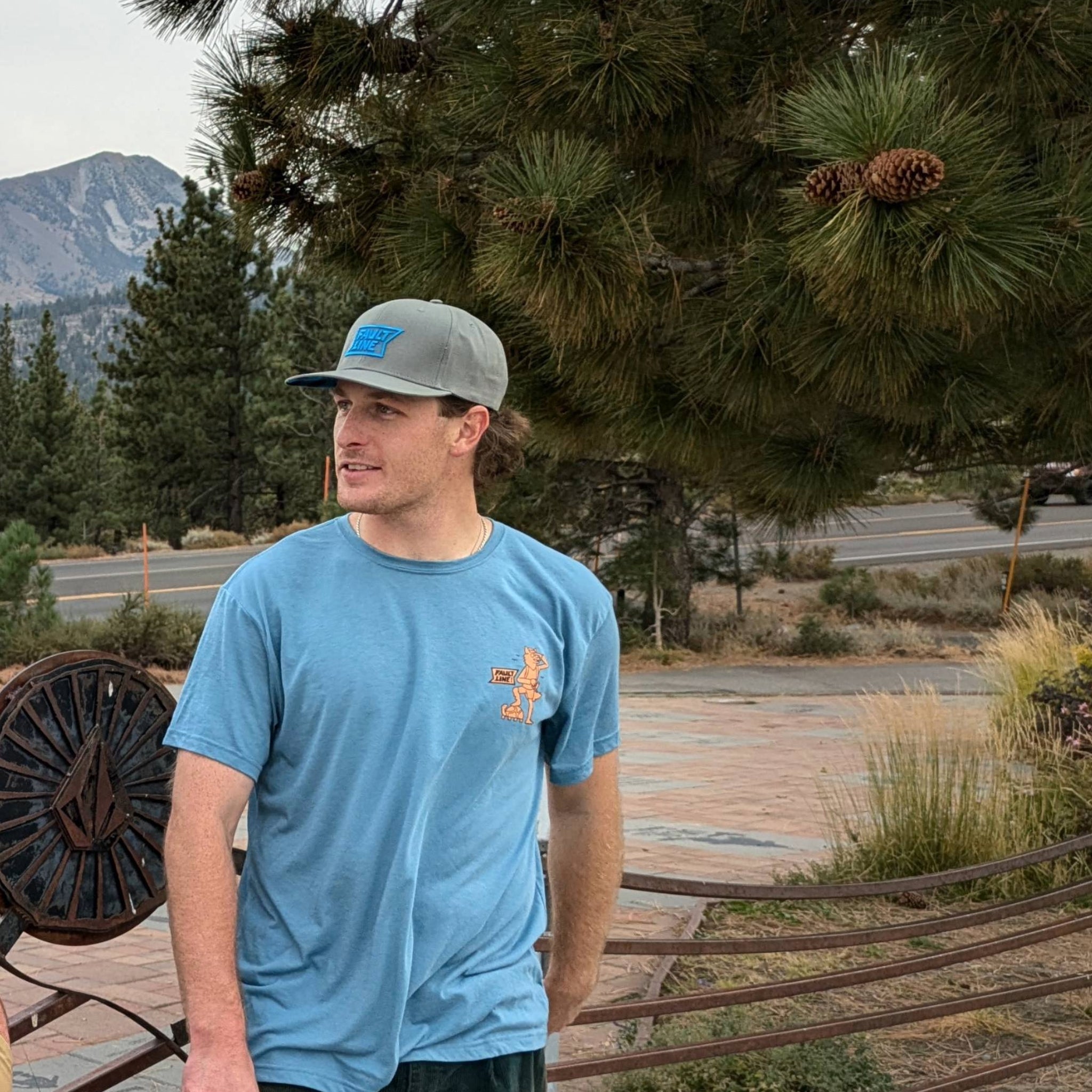 Wild Friends Sustainable Tee - Blue Grey