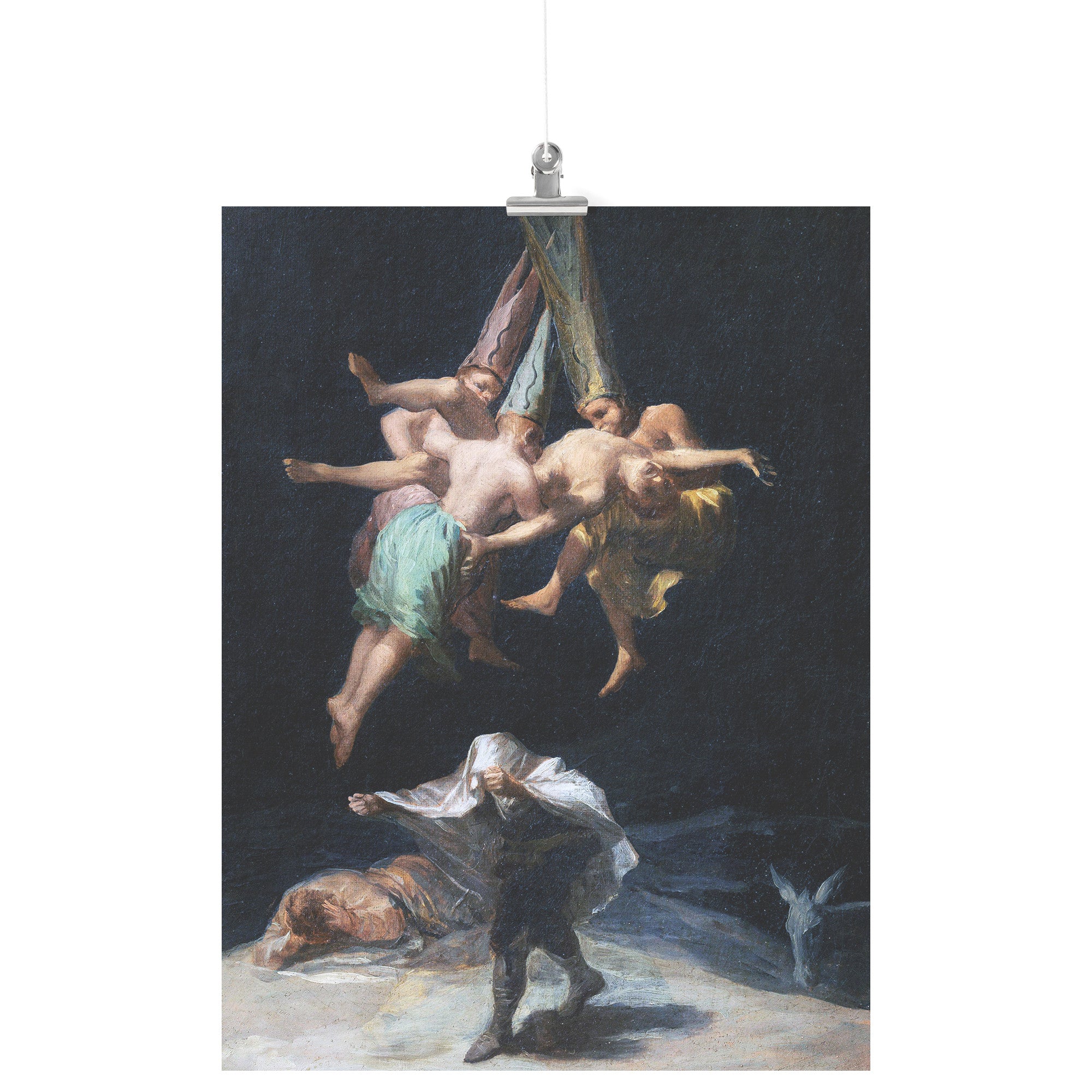 "Witches' Flight" (Vuelo de Brujas) by Francisco Goya Matte Poster