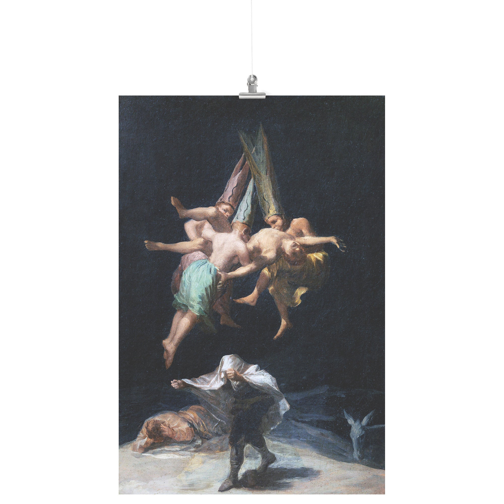 "Witches' Flight" (Vuelo de Brujas) by Francisco Goya Matte Poster