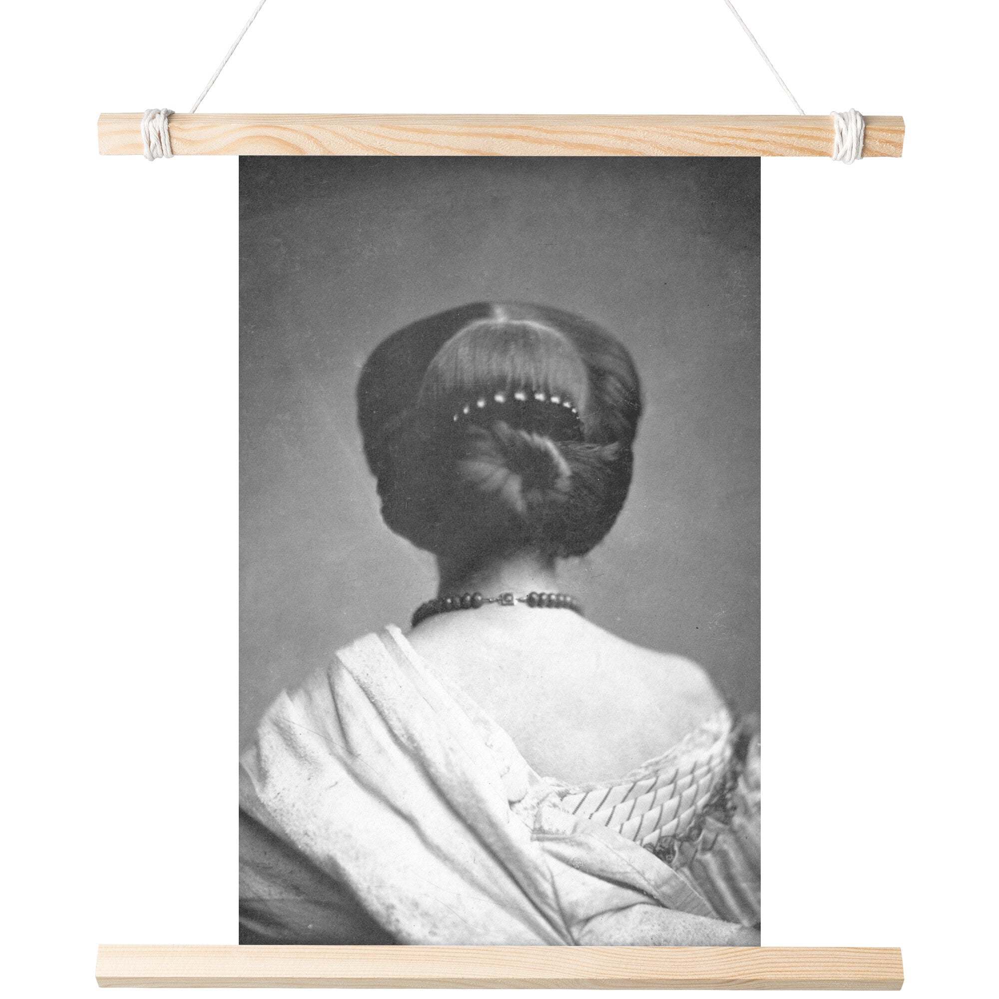 "Woman Seen From The Back" by Vicomte Marismas Matte Poster