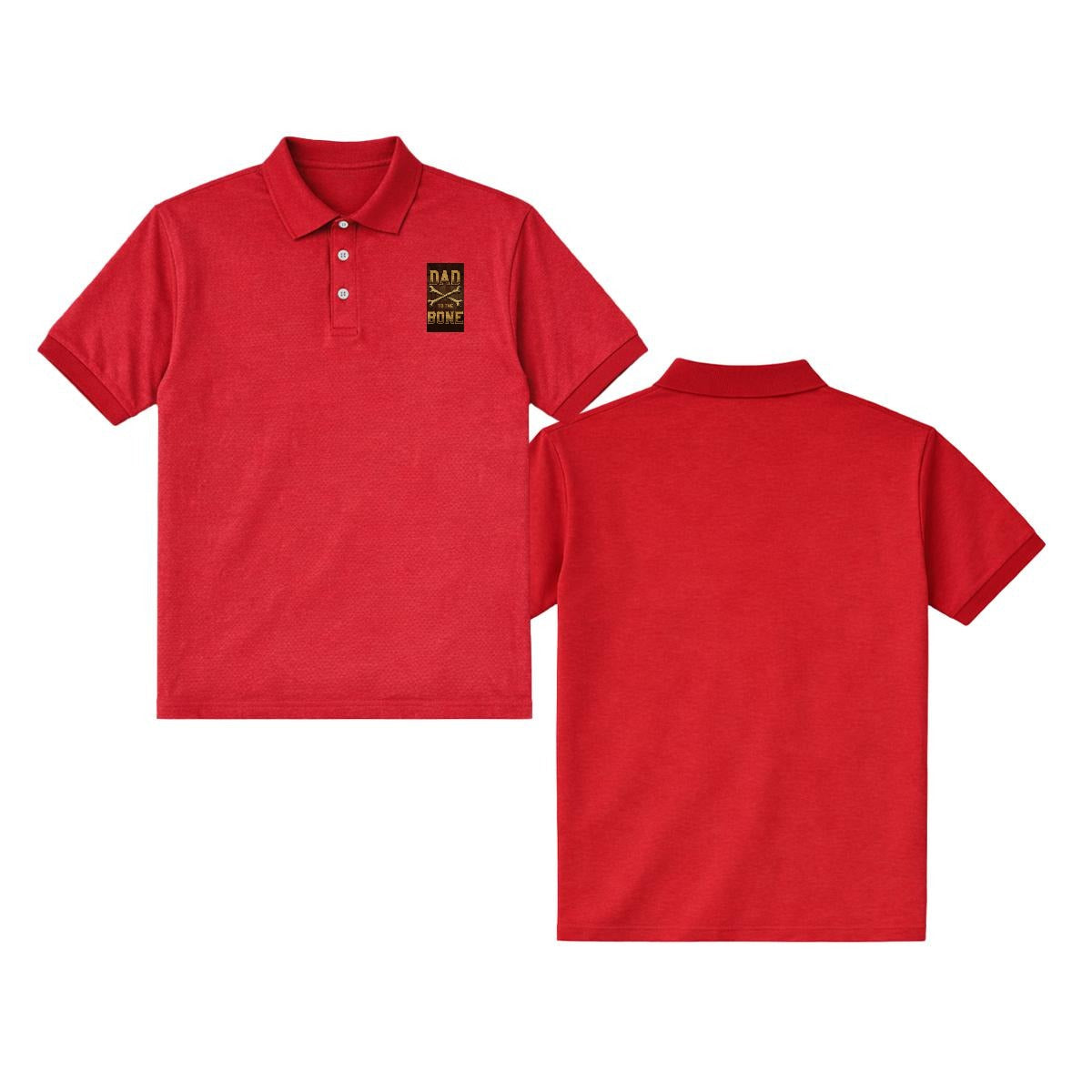 Dad to the Bone Adult Polo Jersey Shirt | Gildan 8800