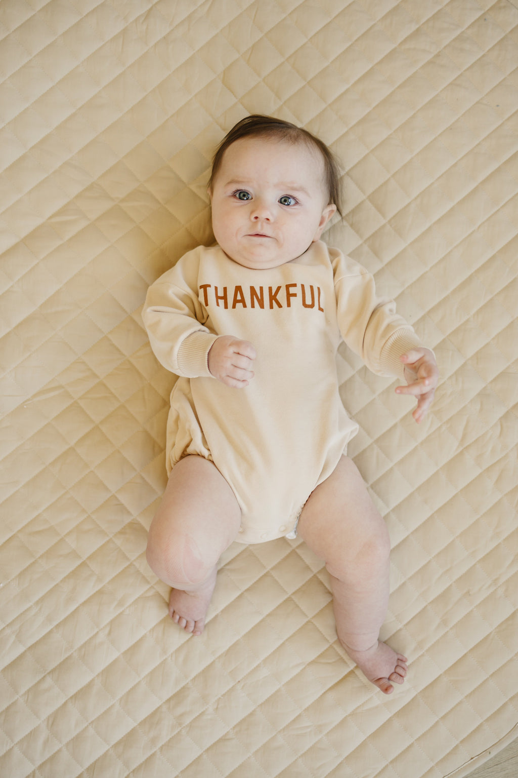 Thankful Organic Cotton Sweatshirt Romper