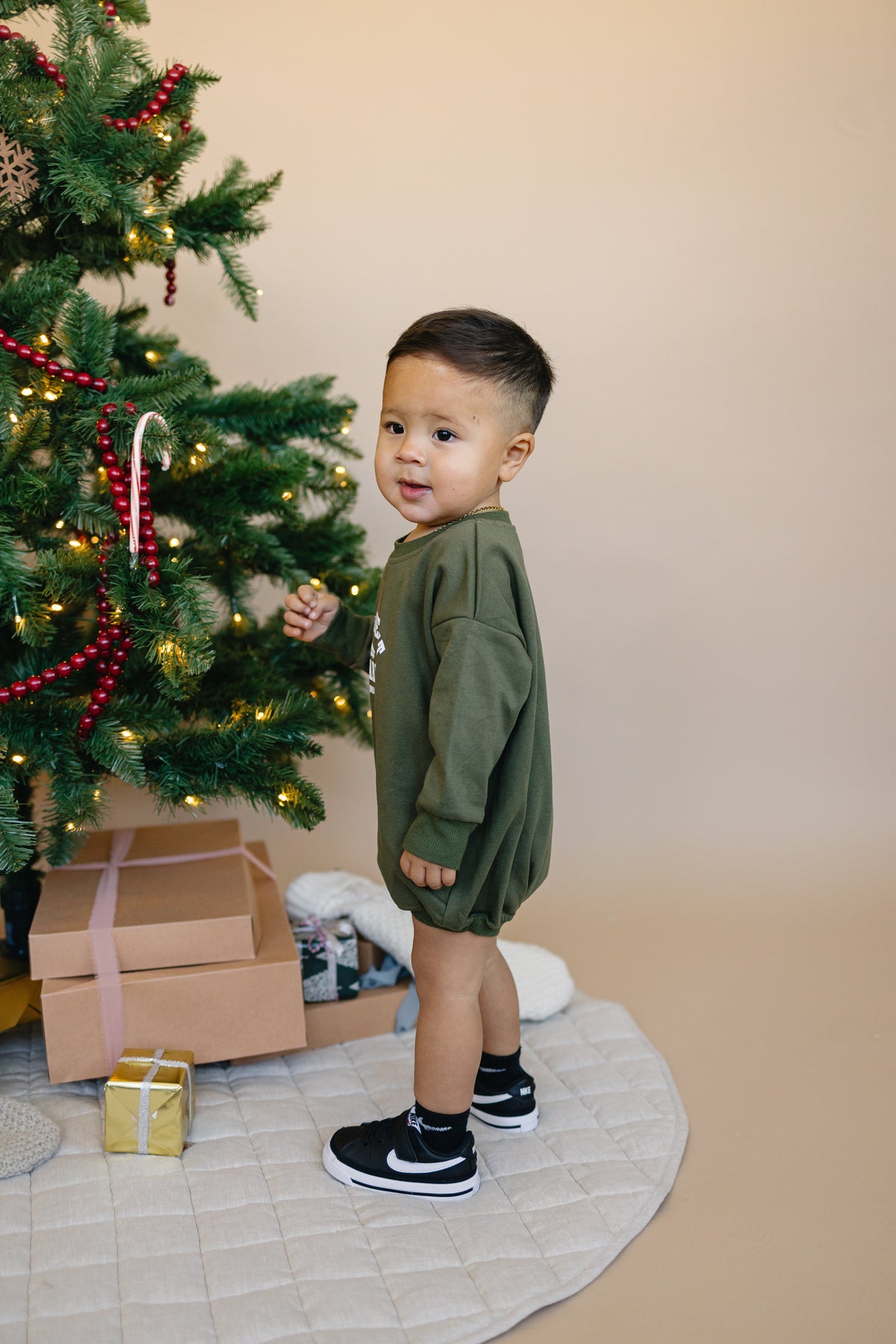 It's a Beaut Clark Christmas Sweatshirt Romper