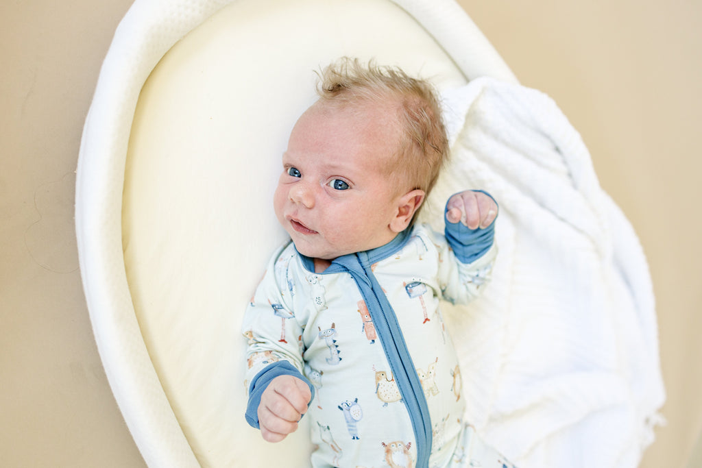M is for Monsters Bamboo Zippy Pajamas