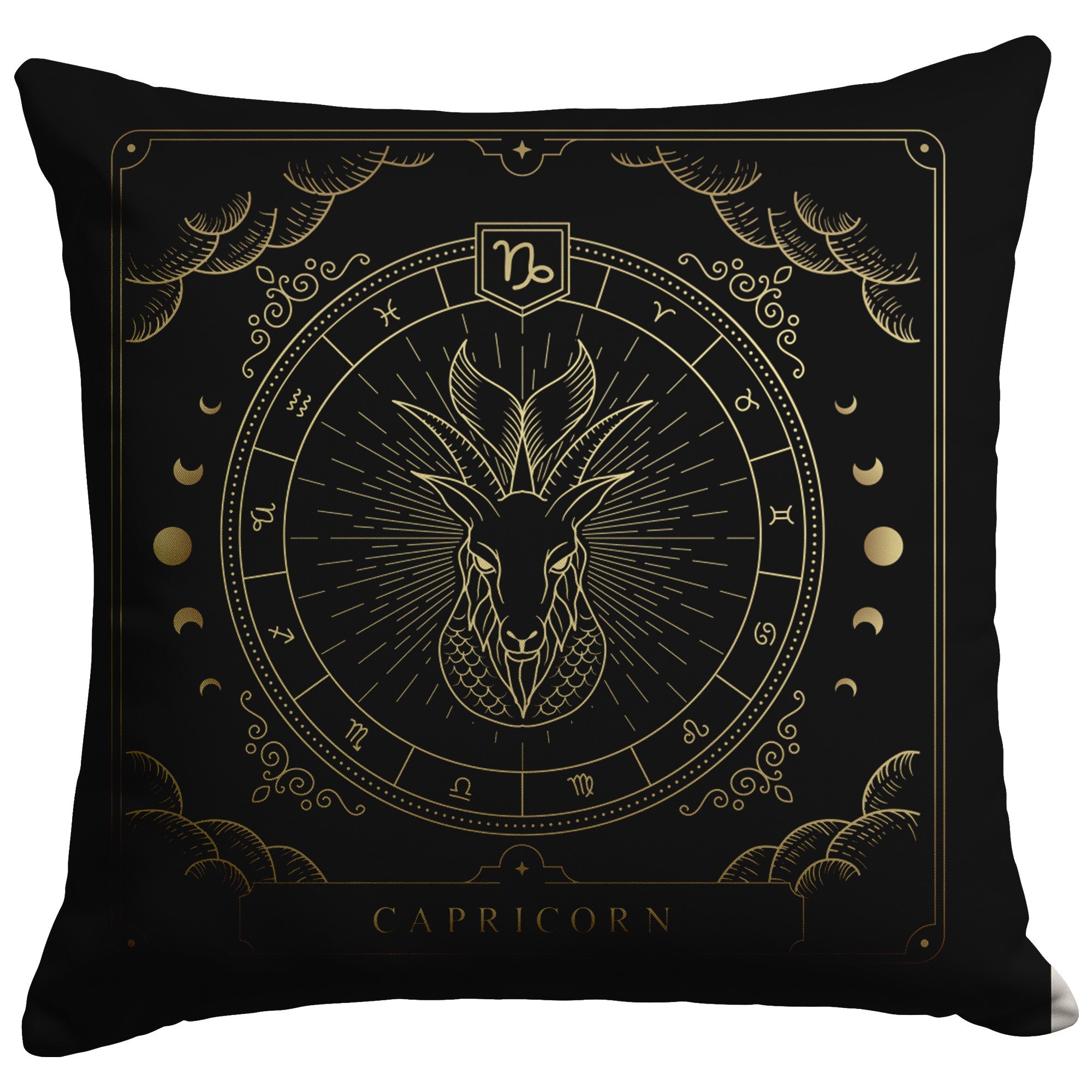 "Zodiac Series - Capricorn" Throw Pillow