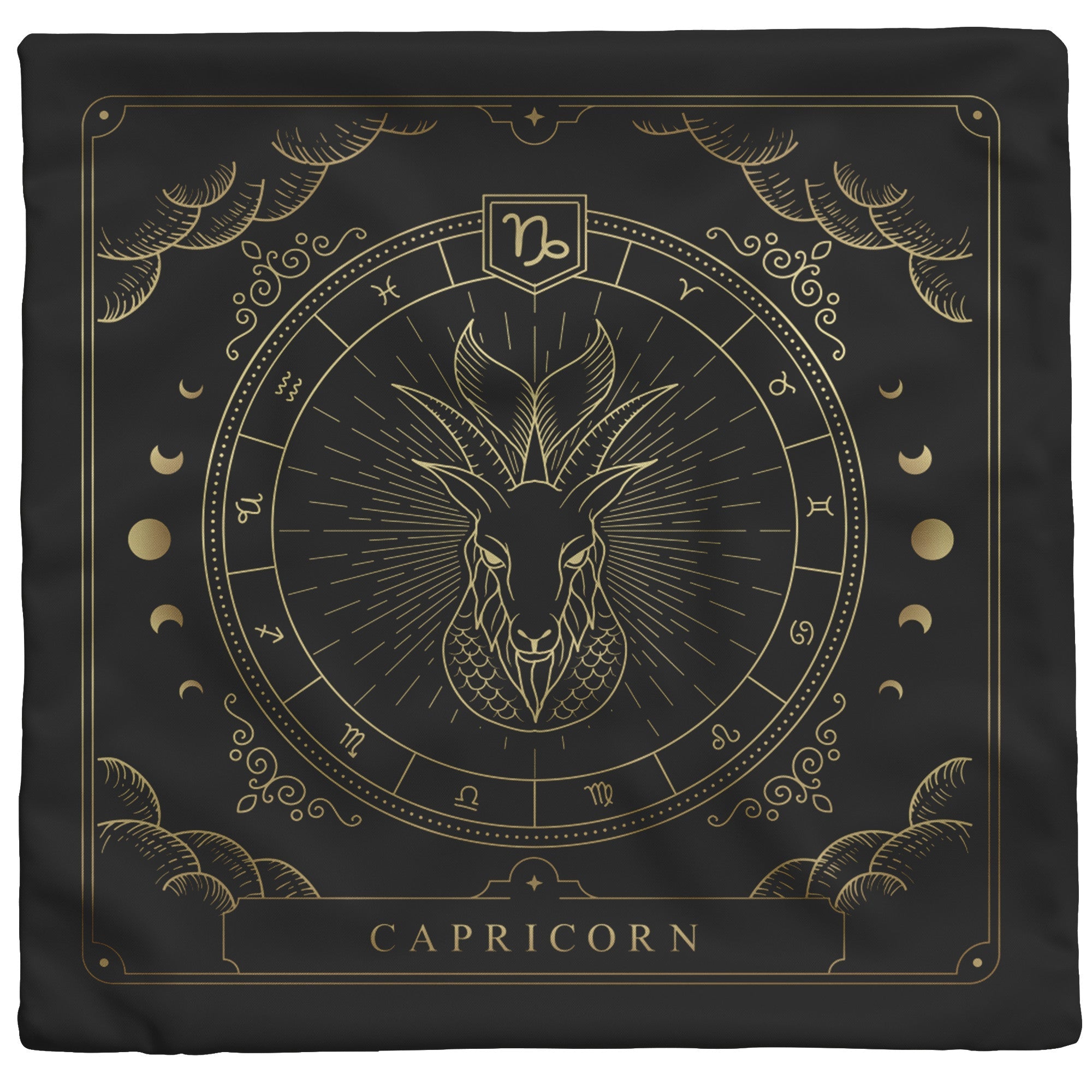 "Zodiac Series - Capricorn" Throw Pillow