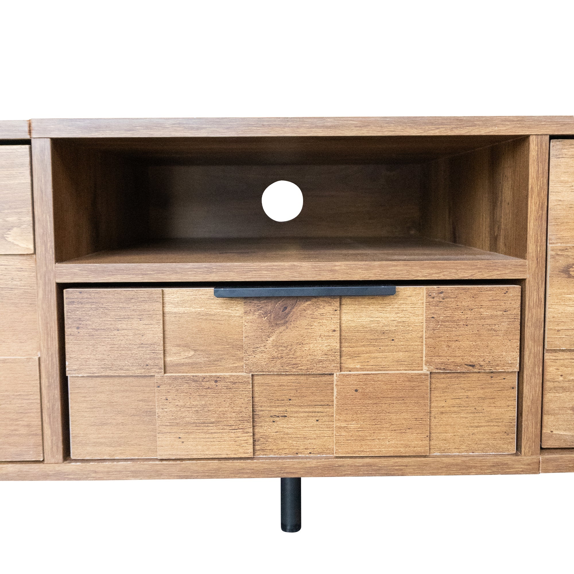 Mid Century TV Stand with 2 Drawers, Media Console Table for TVs up to 85'', Entertainment Center with Storage for Living room, Bedroom, Home Theatre