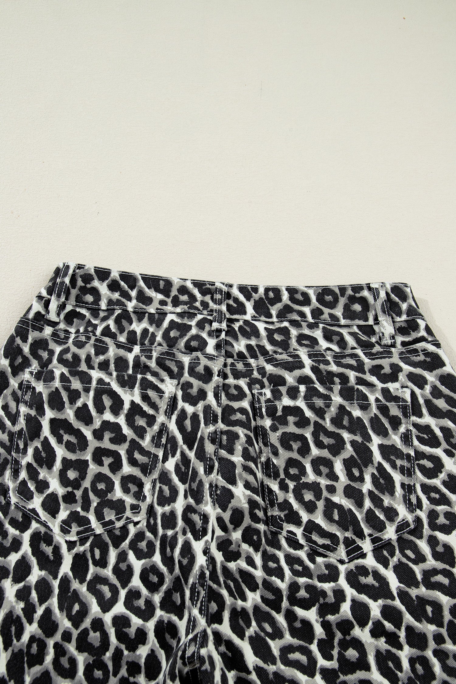 Leopard Barrel Jeans