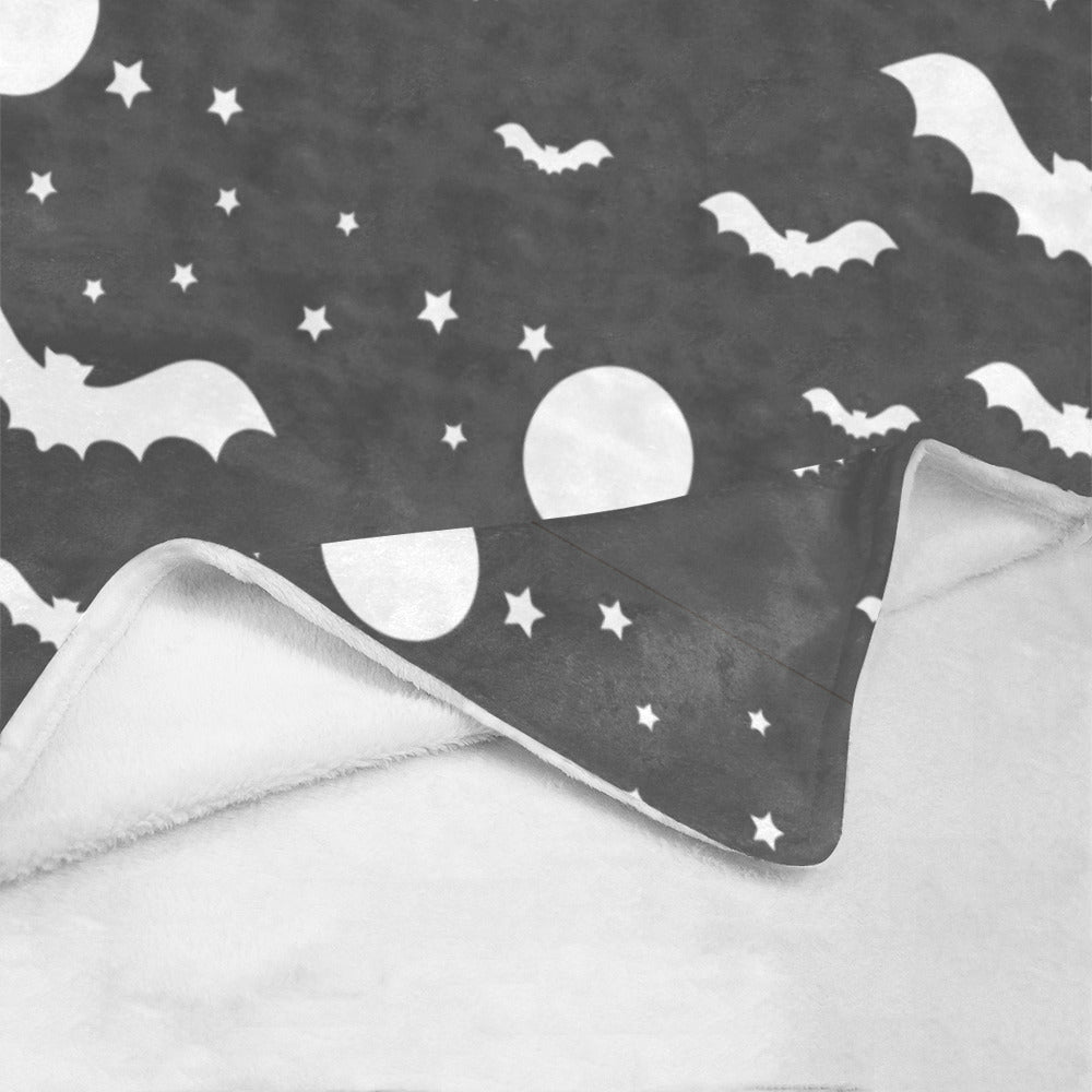 Bats with Full Moon Ultra-Soft Micro Fleece Blanket 40" x 50" (Made in USA)