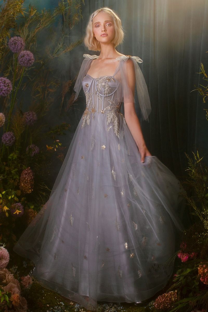 Star of My Eye Royal Princess Look Embroidered Sweetheart Long Ball & Prom Dress CDA0824