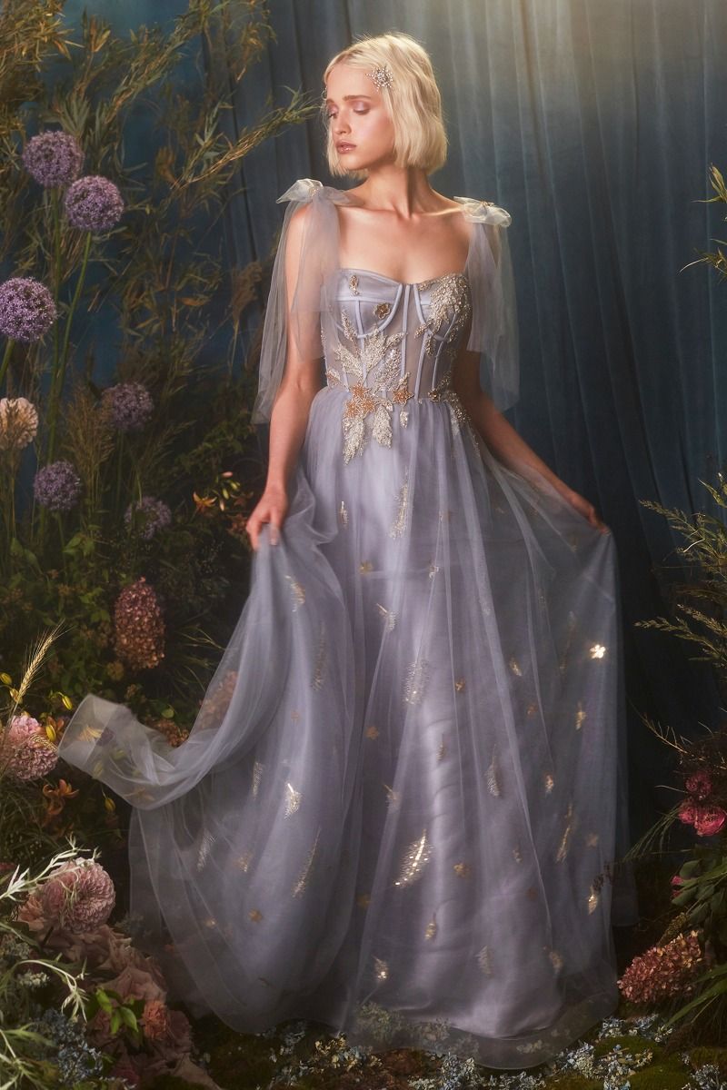 Star of My Eye Royal Princess Look Embroidered Sweetheart Long Ball & Prom Dress CDA0824