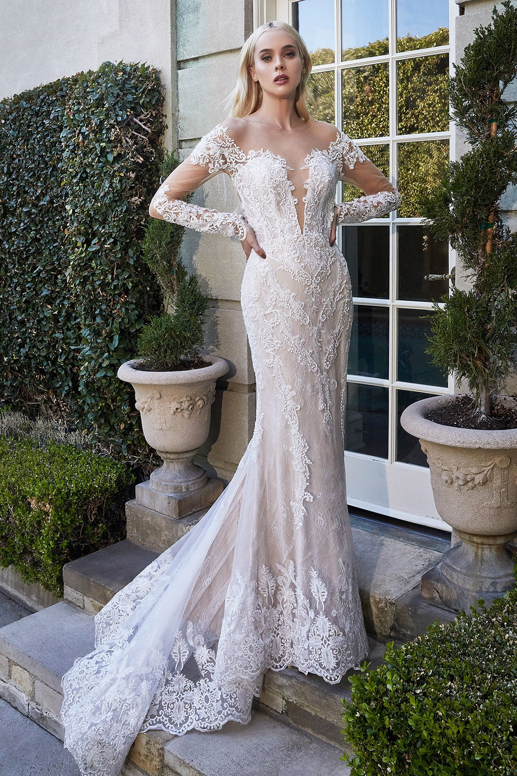 BOHEMIAN LACE MERMAID GOWN CDA1022