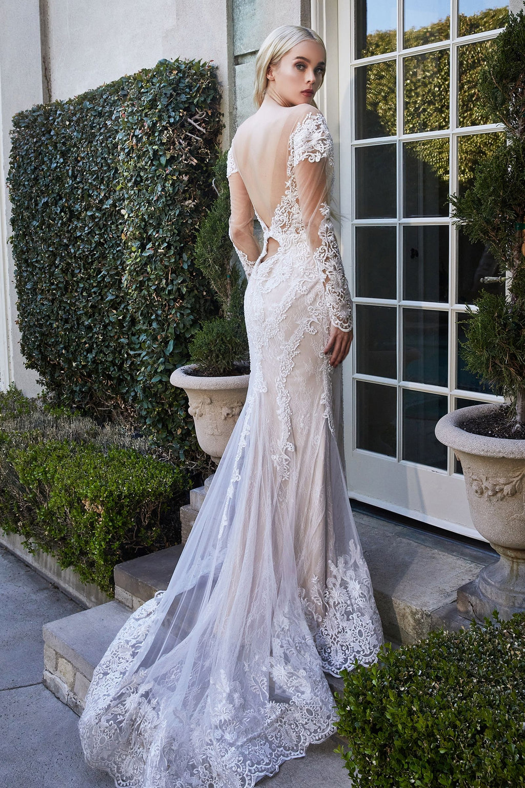 BOHEMIAN LACE MERMAID GOWN CDA1022