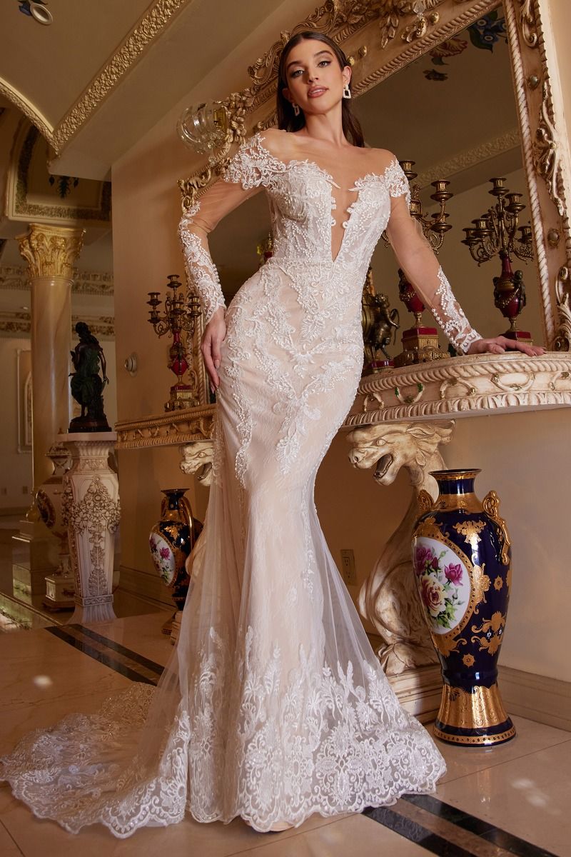 BOHEMIAN LACE MERMAID GOWN CDA1022
