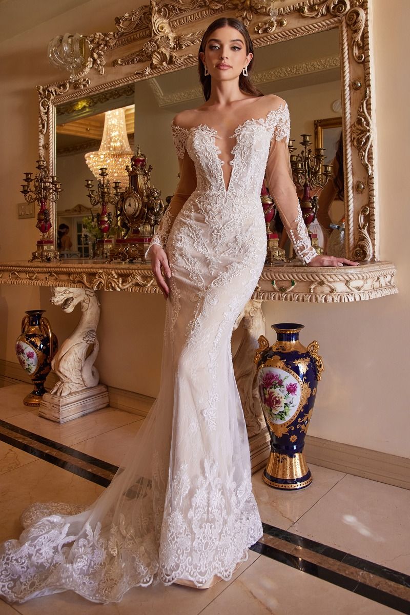 BOHEMIAN LACE MERMAID GOWN CDA1022
