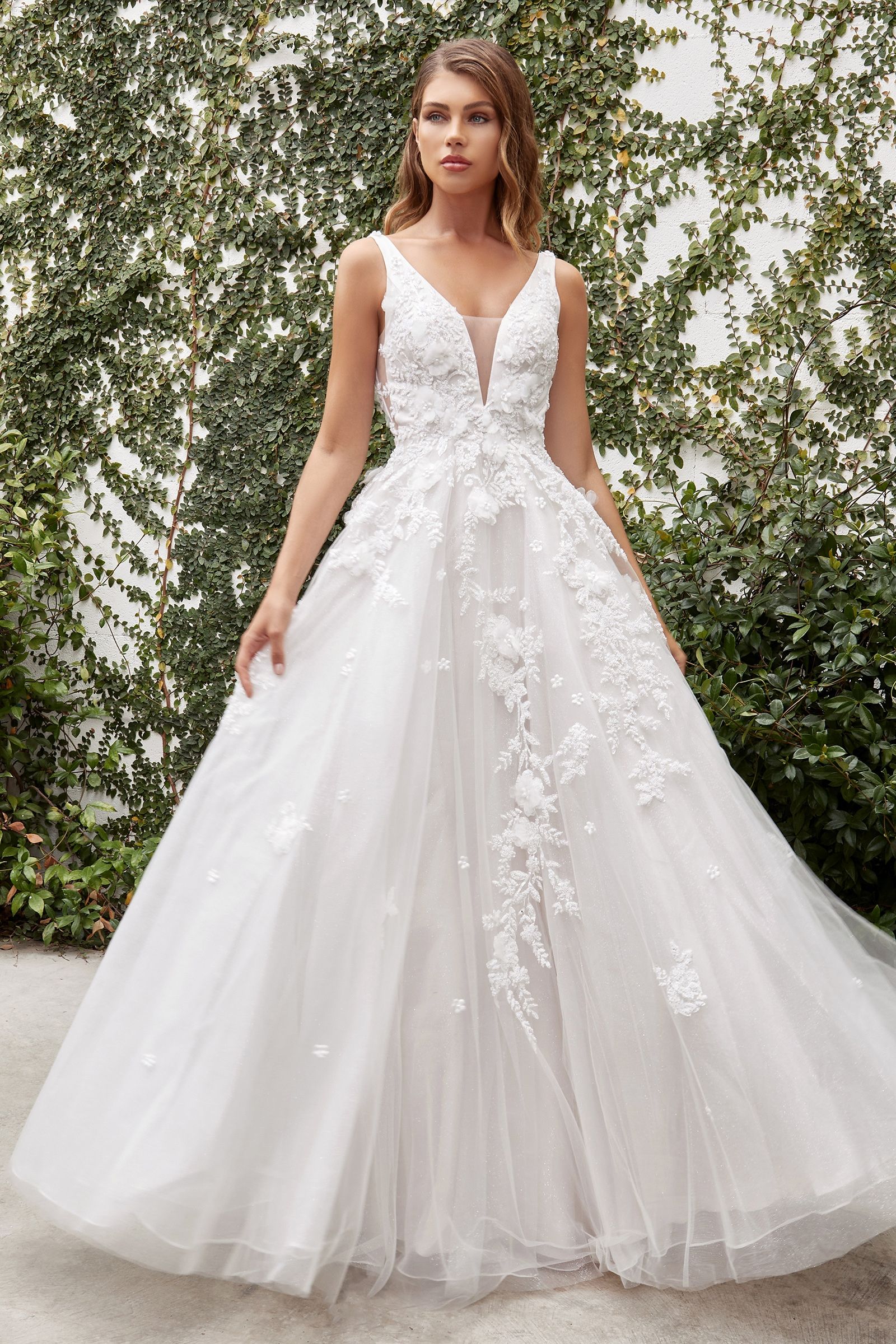 GARDENIA LACE WEDDING BALL GOWN CDA1028W